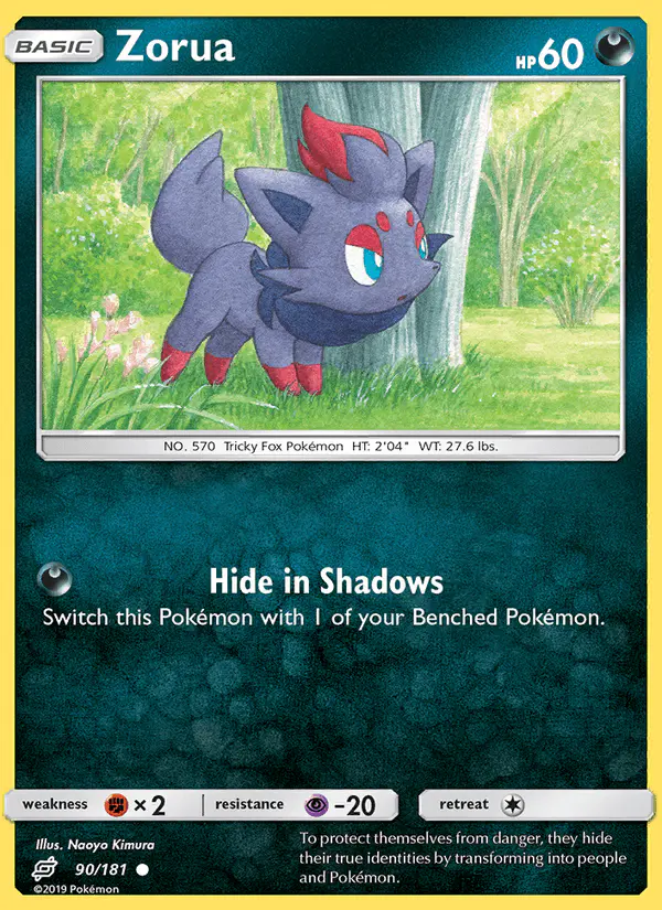 Carta Zorua 90/181 de Team Up