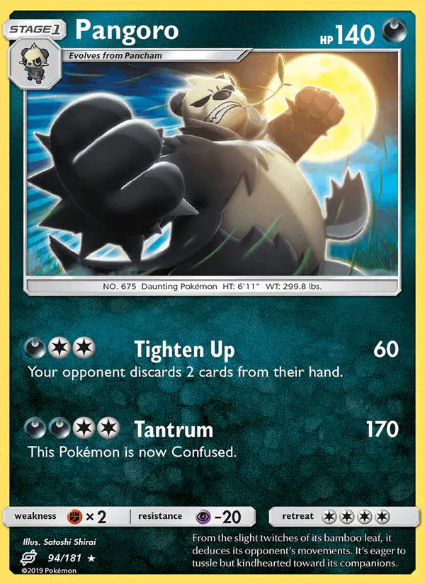 Carta Pangoro 94/181 de Team Up