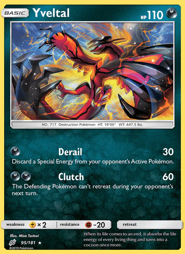 Carta Yveltal 95/181 de Team Up