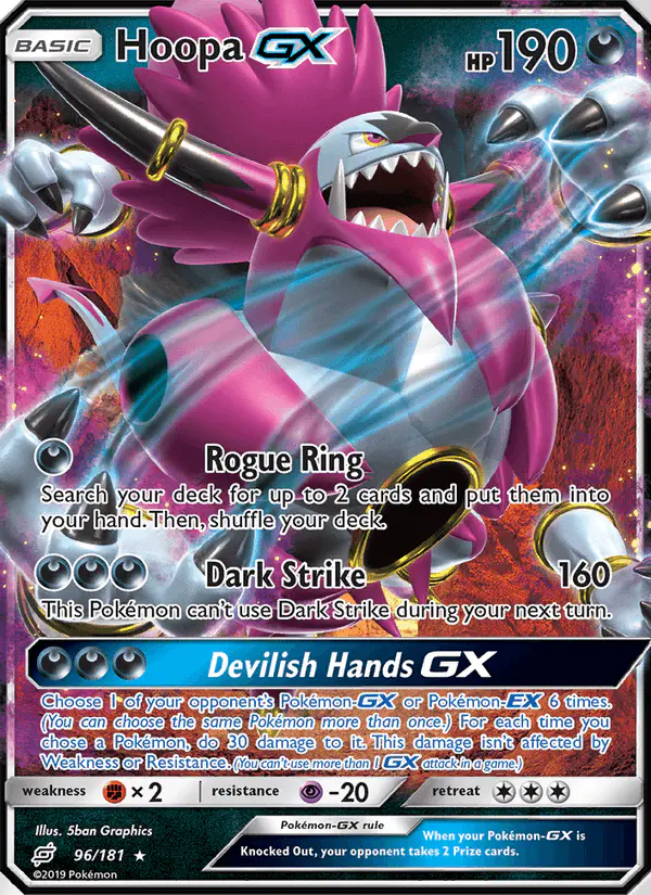 Carta Hoopa GX 96/181 de Team Up