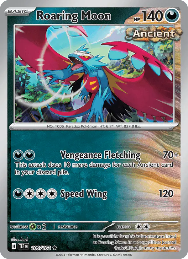 Carta Roaring Moon 109/162 de Temporal Forces