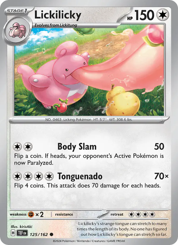 Carta Lickilicky 125/162 de Temporal Forces