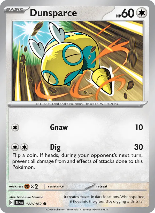 Carta Dunsparce 128/162 de Temporal Forces
