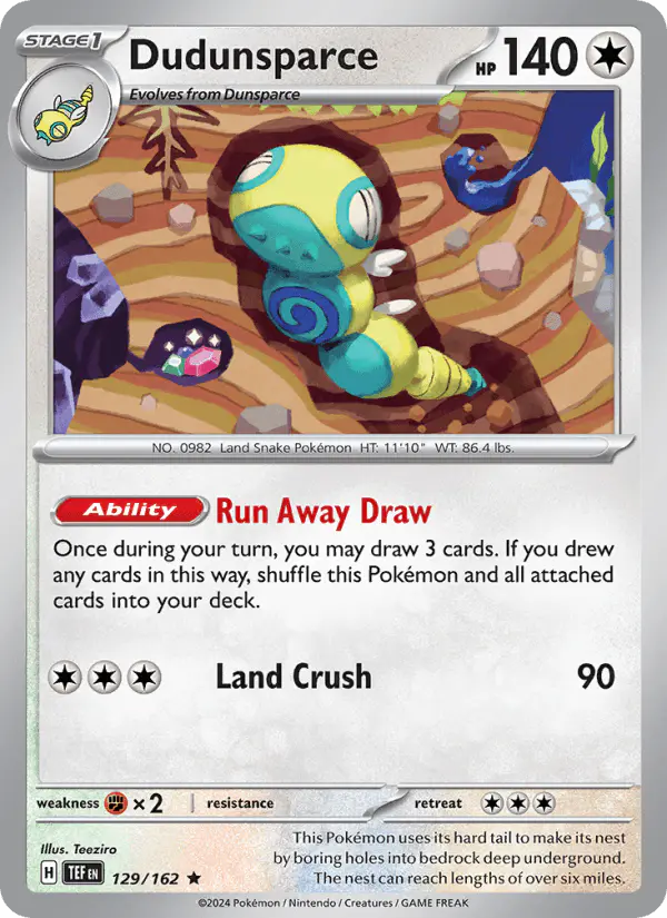 Carta Dudunsparce 129/162 de Temporal Forces