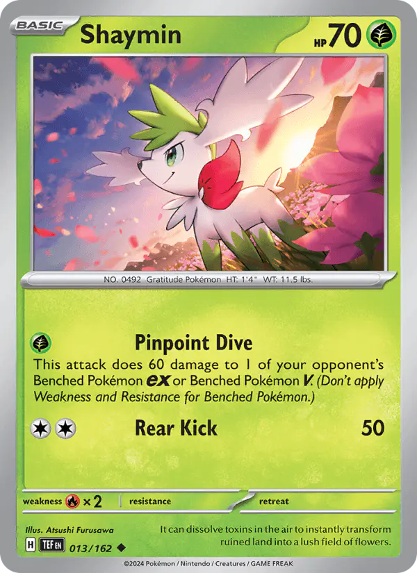 Carta Shaymin 013/162 de Temporal Forces