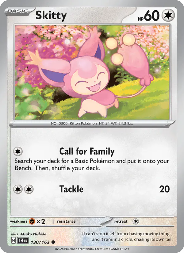 Carta Skitty 130/162 de Temporal Forces