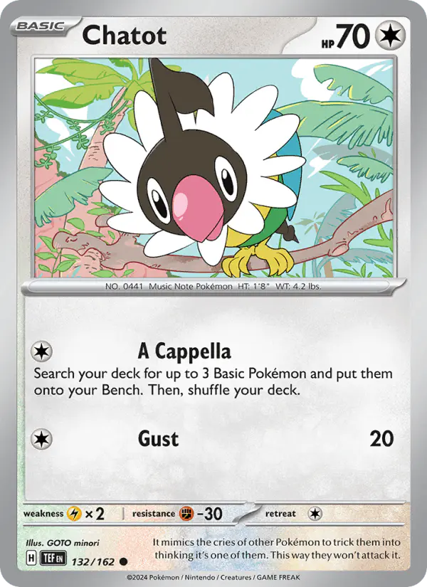 Carta Chatot 132/162 de Temporal Forces