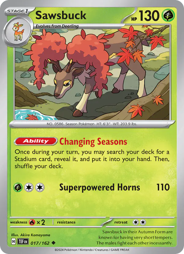 Carta Sawsbuck 017/162 de Temporal Forces