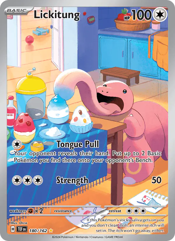 Carta Lickitung 180/162 de Temporal Forces