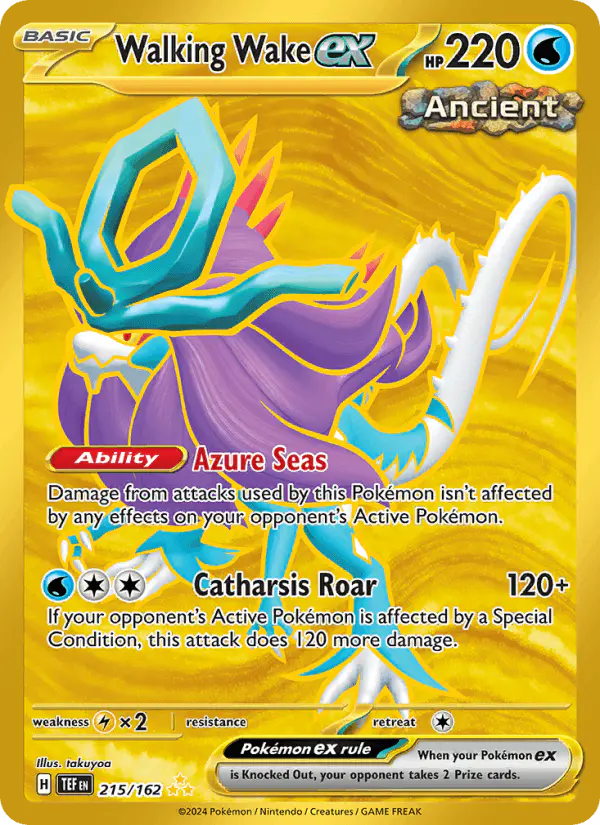Carta Walking Wake ex 215/162 de Temporal Forces