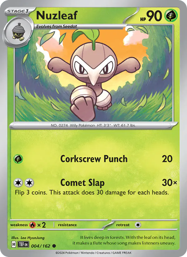 Carta Nuzleaf 004/162 de Temporal Forces