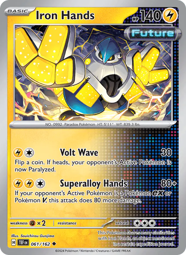 Carta Iron Hands 061/162 de Temporal Forces