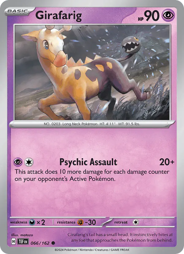 Carta Girafarig 066/162 de Temporal Forces