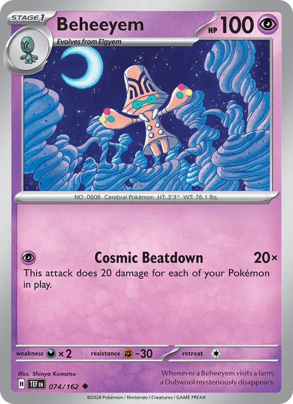 Carta Beheeyem 074/162 de Temporal Forces
