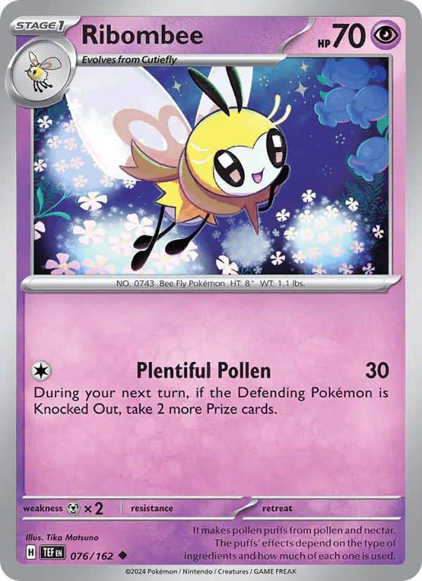 Carta Ribombee 076/162 de Temporal Forces