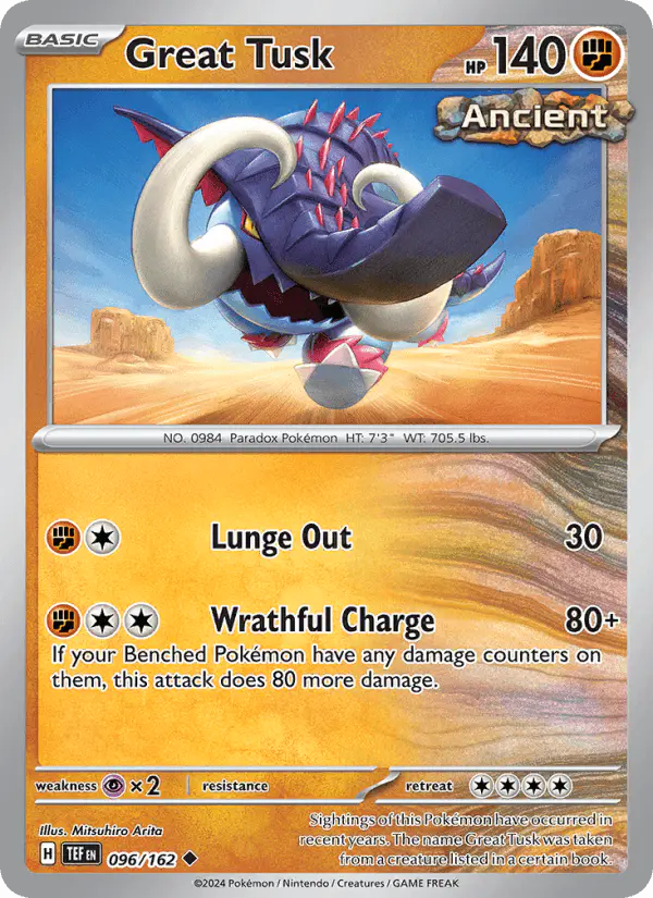 Carta Great Tusk 096/162 de Temporal Forces