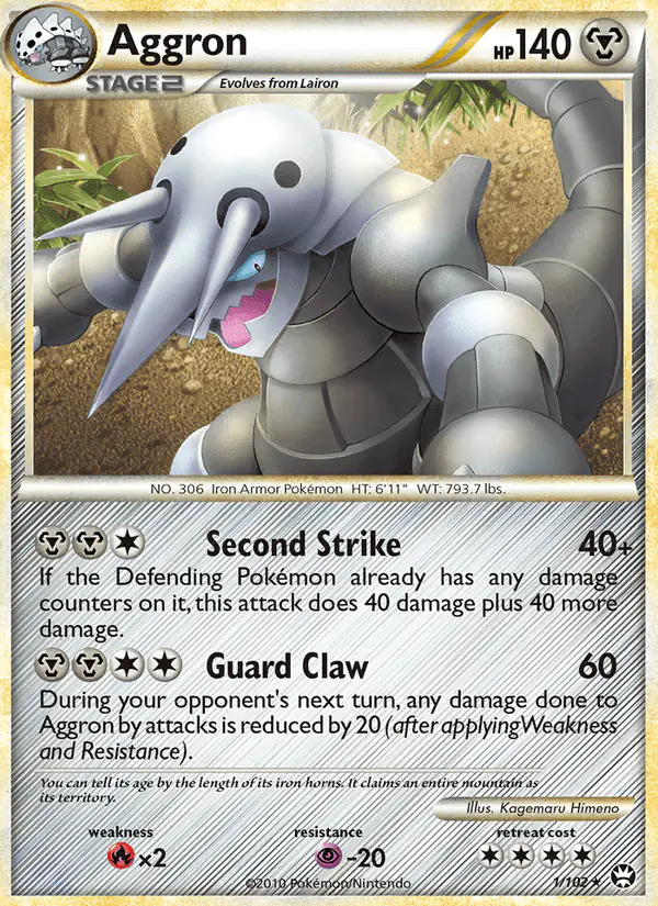 Carta Aggron 1/102 de Triumphant