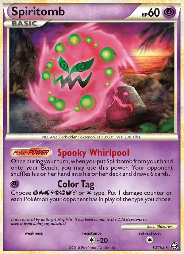 Carta Spiritomb 10/102 de Triumphant