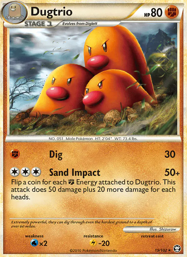 Carta Dugtrio 19/102 de Triumphant