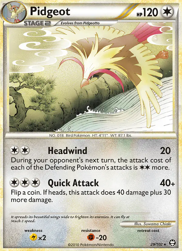 Carta Pidgeot 29/102 de Triumphant
