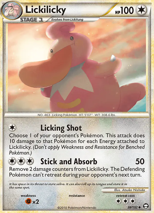 Carta Lickilicky 38/102 de Triumphant