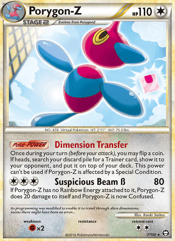 Carta Porygon-Z 7/102 de Triumphant