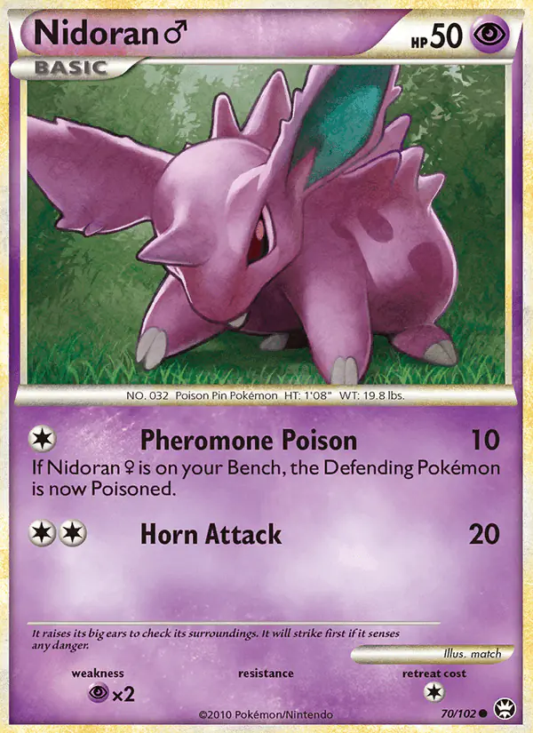 Carta Nidoran ♂ 70/102 de Triumphant