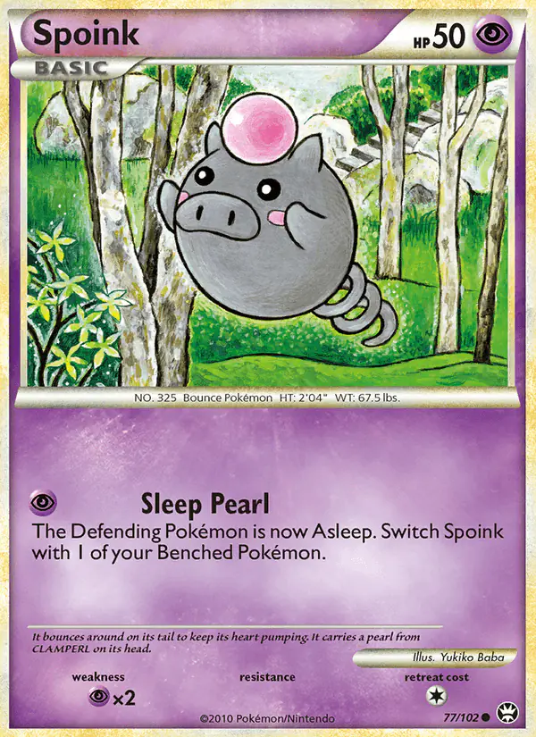 Carta Spoink 77/102 de Triumphant