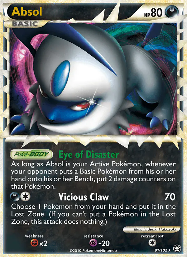Carta Absol 91/102 de Triumphant