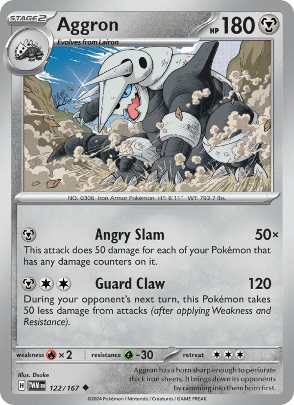 Carta Aggron 122/167 de Twilight Masquerade