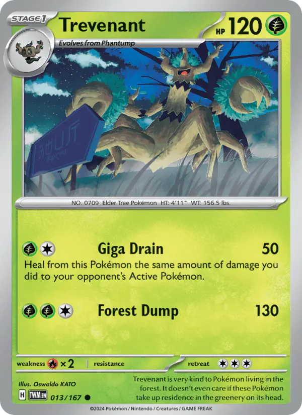 Carta Trevenant 013/167 de Twilight Masquerade