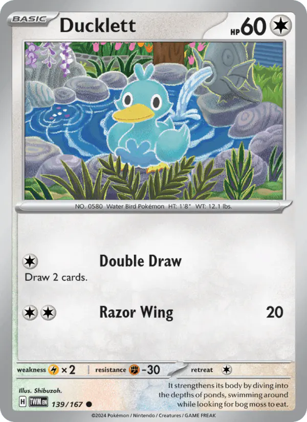 Carta Ducklett 139/167 de Twilight Masquerade
