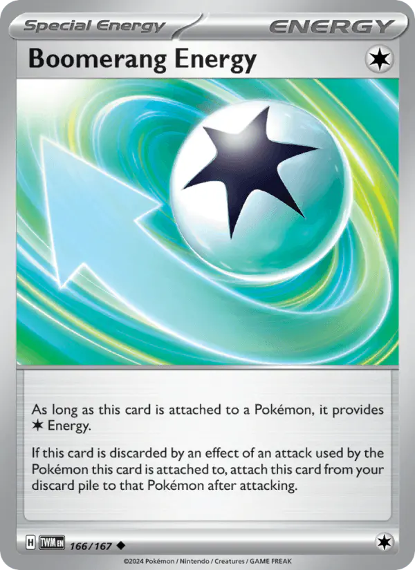 Carta Boomerang Energy 166/167 de Twilight Masquerade