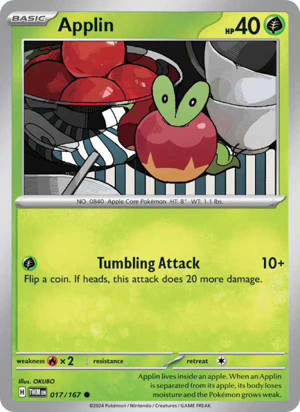 Carta Applin 017/167 de Twilight Masquerade