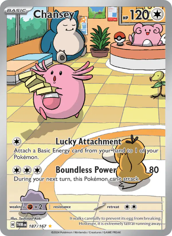 Carta Chansey 187/167 de Twilight Masquerade