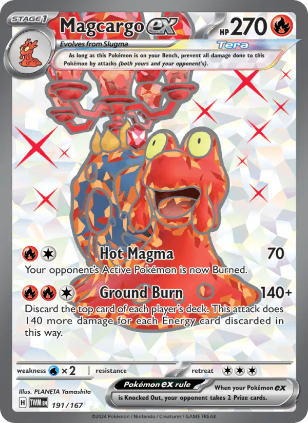 Carta Magcargo ex 191/167 de Twilight Masquerade
