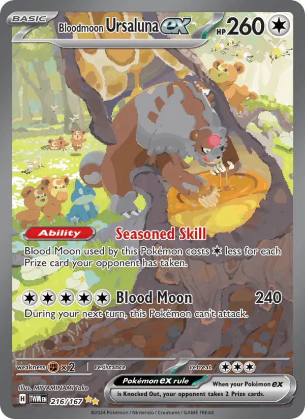 Carta Bloodmoon Ursaluna ex 216/167 de Twilight Masquerade
