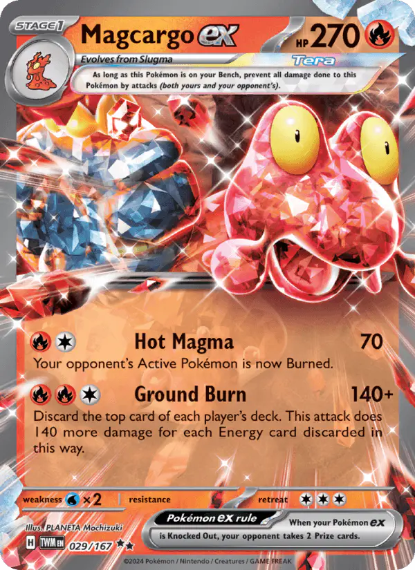 Carta Magcargo ex 029/167 de Twilight Masquerade