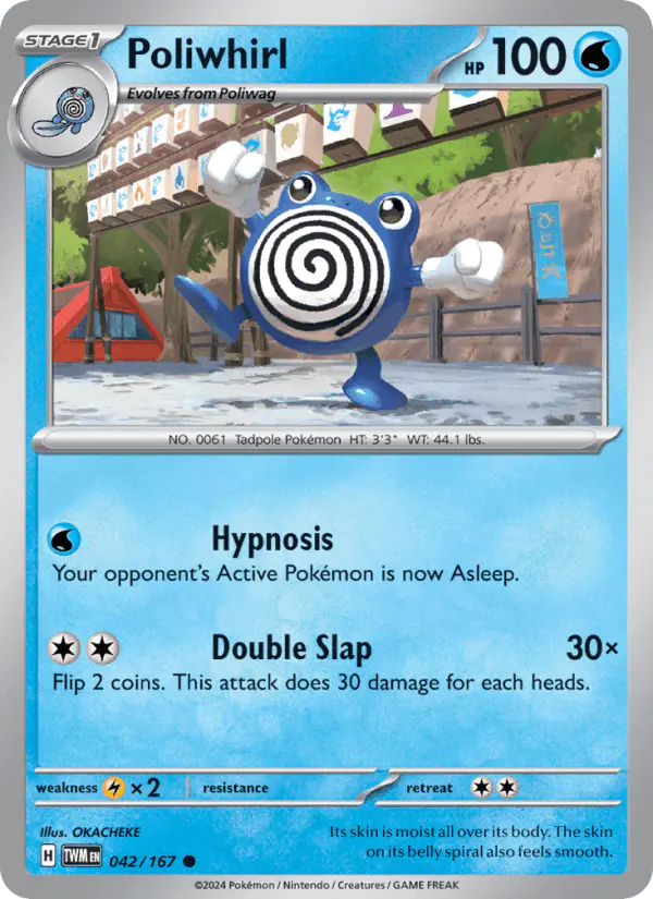 Carta Poliwhirl 042/167 de Twilight Masquerade