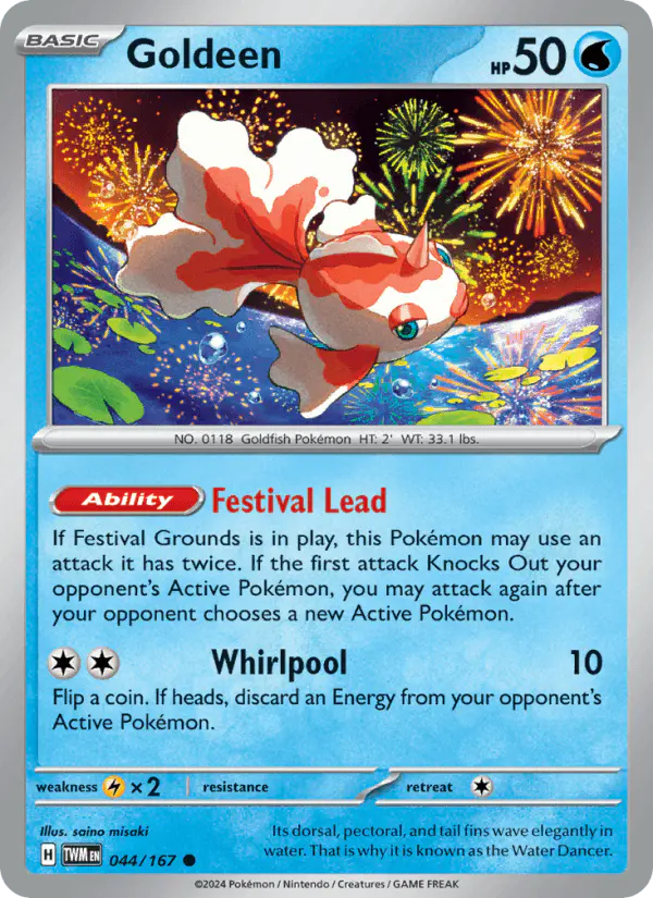 Carta Goldeen 044/167 de Twilight Masquerade