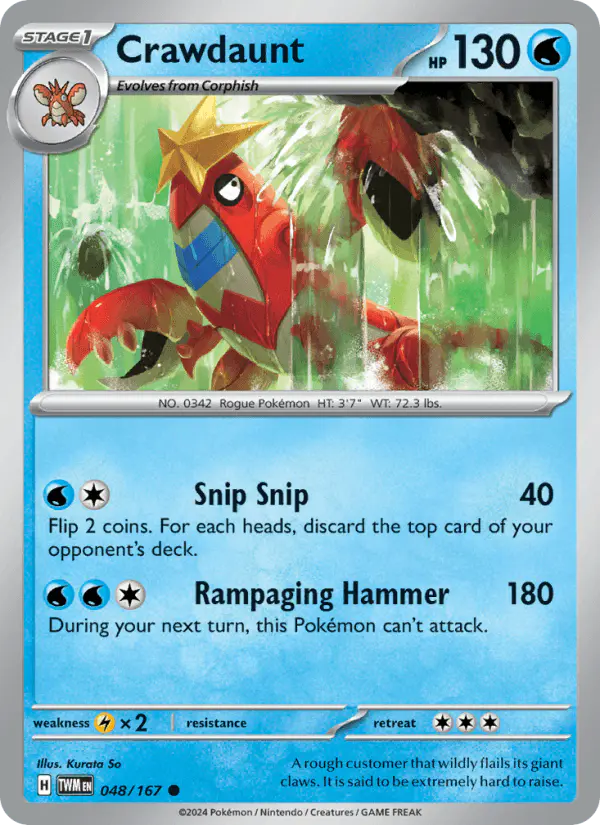 Carta Crawdaunt 048/167 de Twilight Masquerade