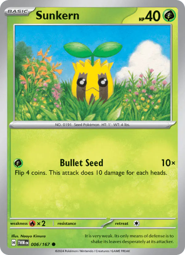 Carta Sunkern 006/167 de Twilight Masquerade