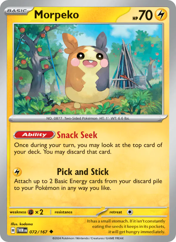 Carta Morpeko 072/167 de Twilight Masquerade