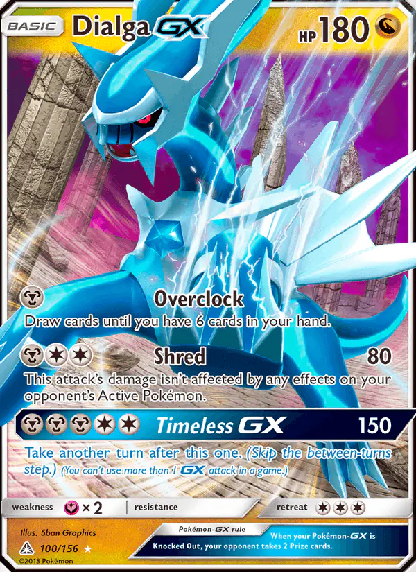Carta Dialga GX 100/156 de Ultra Prism