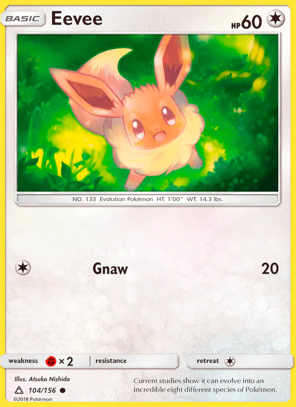 Carta Eevee 104/156 de Ultra Prism