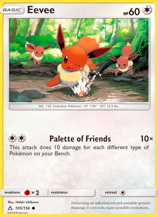 Carta Eevee 105/156 de Ultra Prism
