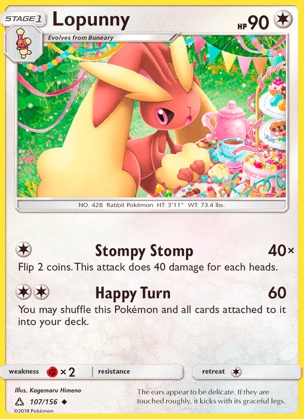 Carta Lopunny 107/156 de Ultra Prism