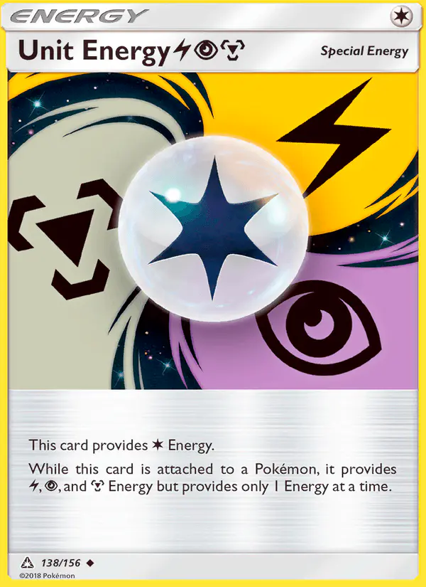 Carta Unit Energy LightningPsychicMetal 138/156 de Ultra Prism