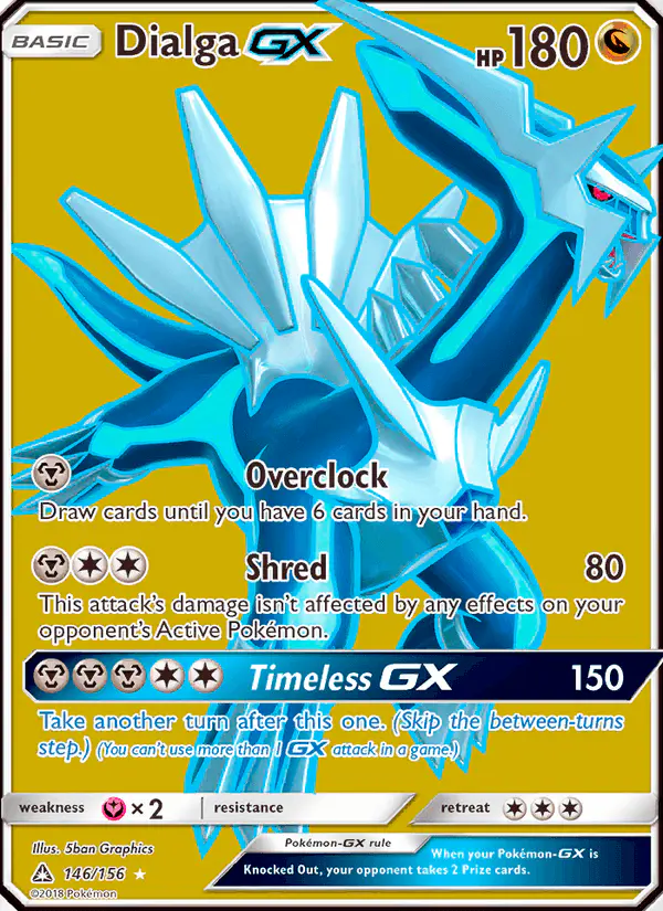 Carta Dialga GX 146/156 de Ultra Prism