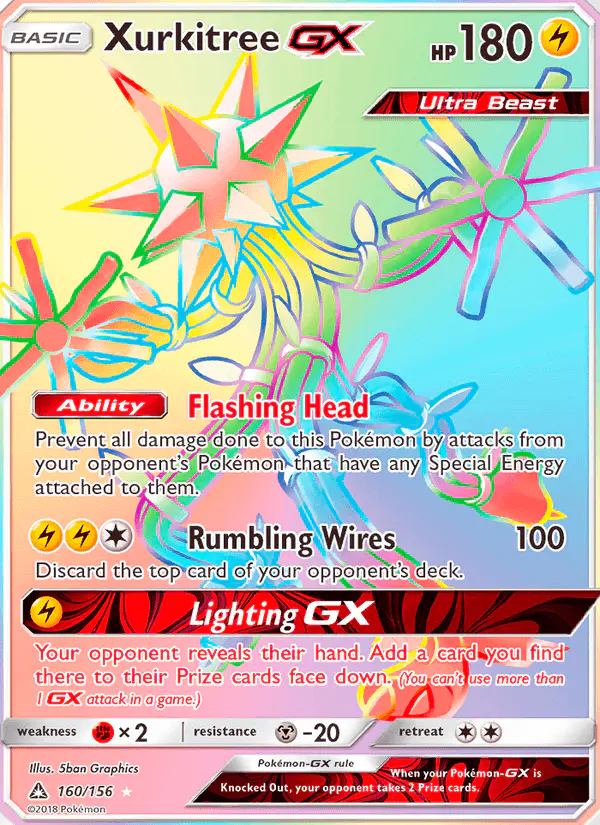 Carta Xurkitree GX 160/156 de Ultra Prism
